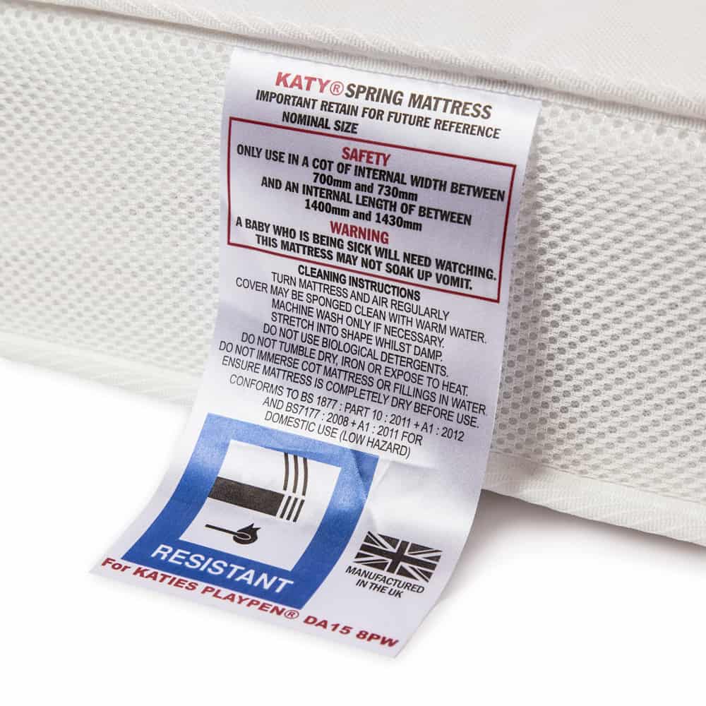 KATY Cotbed Mattress 140 x 70cm - Image 4